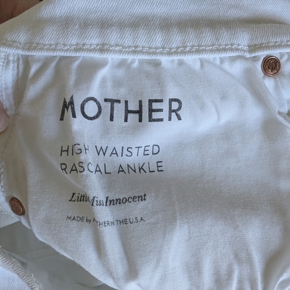 MOTHER Denim High Waisted Rascal Ankle Jeans Little Miss Innocent Stretch - Picture 10 of 12